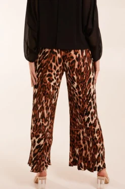 Abstract Cheetah Pleated Trousers