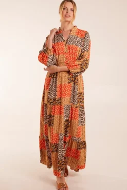Abstract Pattern Maxi Dress