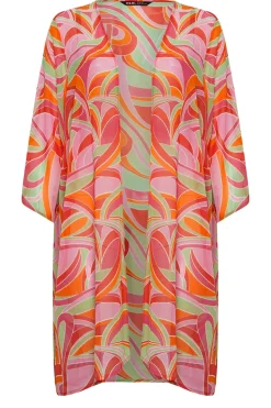 Abstract Print Beach Shirt