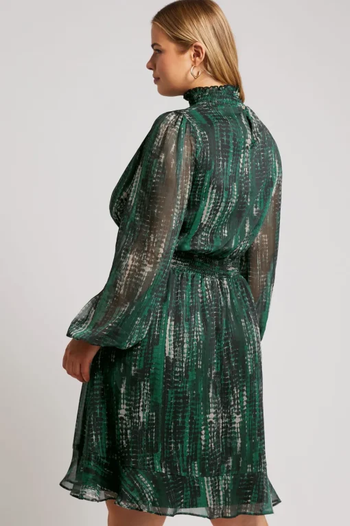 Abstract Print Mini Dress