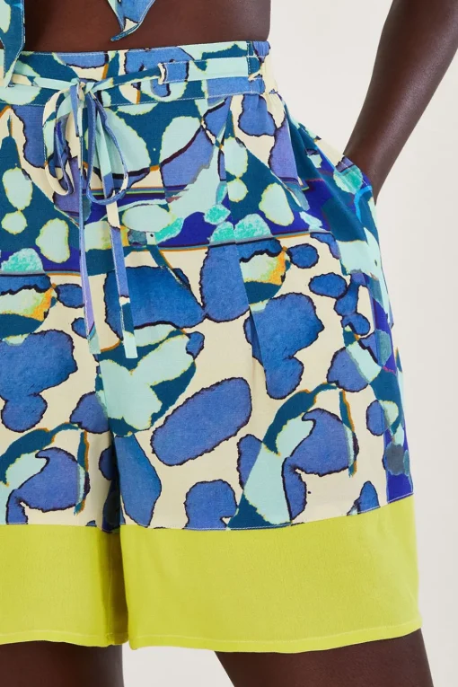 Abstract Print Shorts