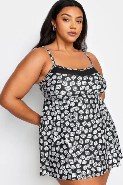 Abstract Print Swimdress