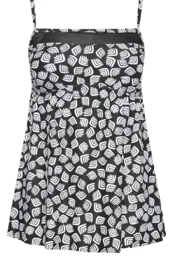Abstract Print Swimdress