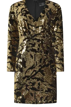Abstract Sequin Mini Dress