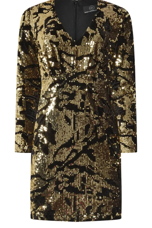 Abstract Sequin Mini Dress