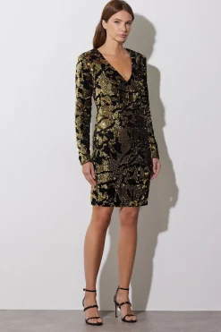 Abstract Sequin Mini Dress