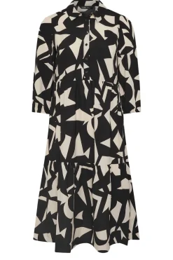 Abstract Shirt Dress