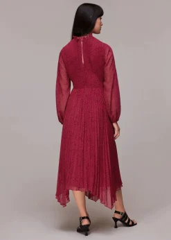 Abstract Snake Plisse Dress-