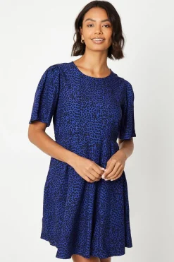 Animal Angel Sleeve Mini Dress