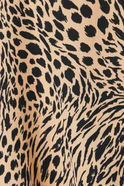 Animal Button Back Tea Blouse