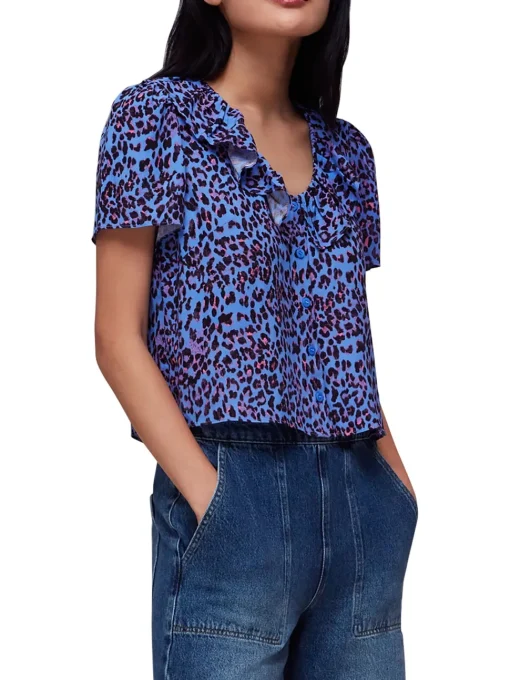 Animal Cheetah Blouse-Animal Print