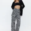 Animal Jacquard Straight Leg Trouser