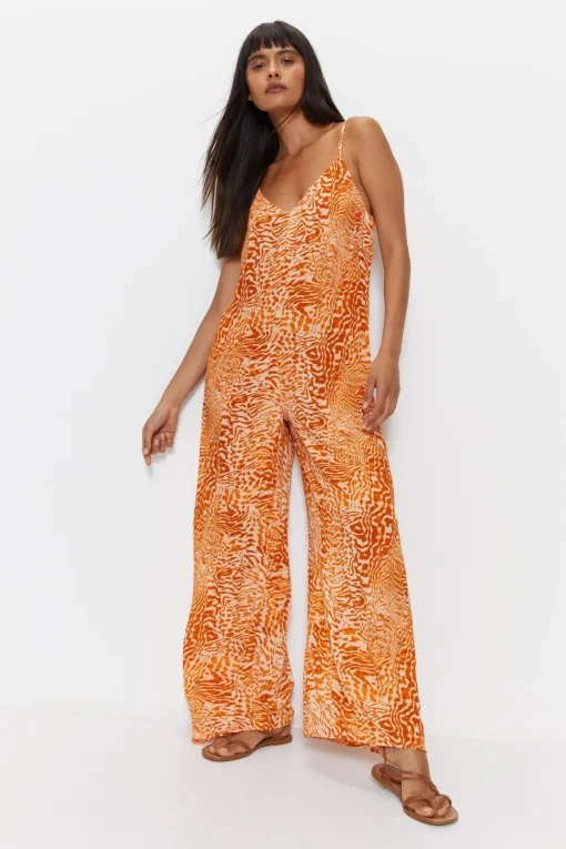 Animal Slouchy Cover Up Jumpsuit