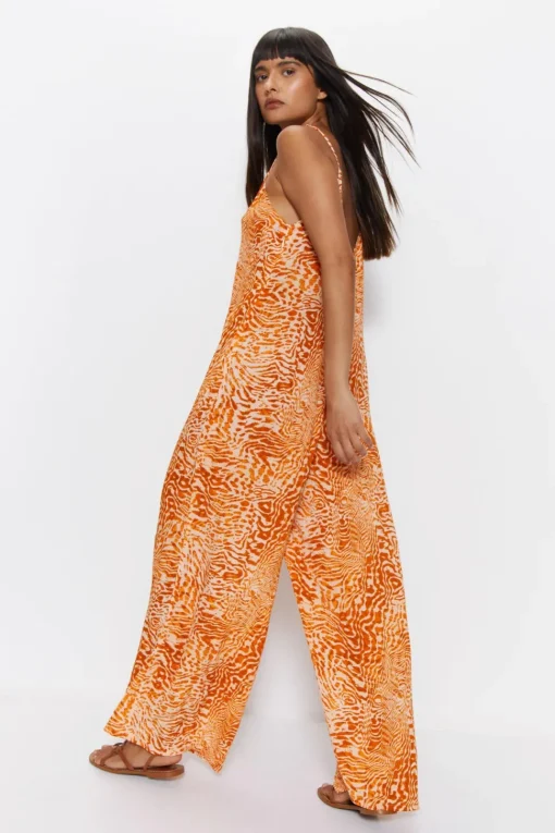 Animal Slouchy Cover Up Jumpsuit