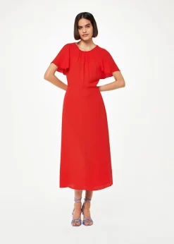 Annabelle Cape Sleeve Dress-