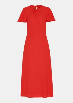 Annabelle Cape Sleeve Dress-