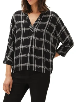 Arella Check Blouse-Checked