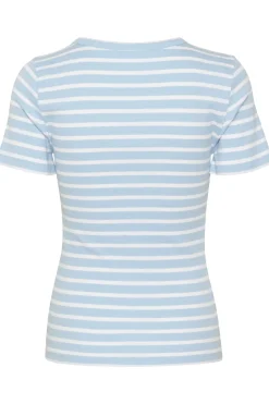 AsterSZ Short Sleeves Stripes T-shirt-Striped