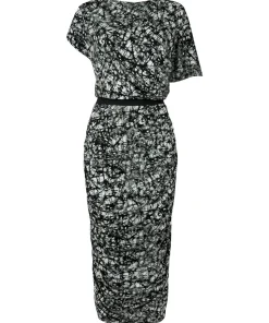 Asymmetric Bodycon Midi Dress