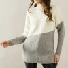 Asymmetric Contrast Colour Block Tunic