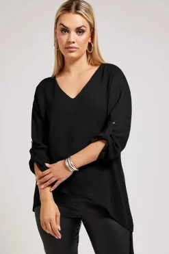 Asymmetric Hem Blouse