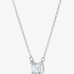 Attract Square Clear Crystal Necklace 5510696