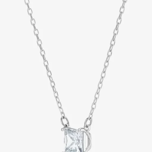 Attract Square Clear Crystal Necklace 5510696