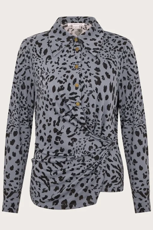 Aubrey Jersey Leopard Print Shirt