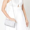 Bailey Satin Rouched Clutch Bag