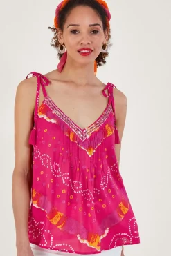 Bandhani Dye Cami Top