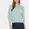 BanniSZ Fluffy Knit 3/4 Sleeves Pullover-