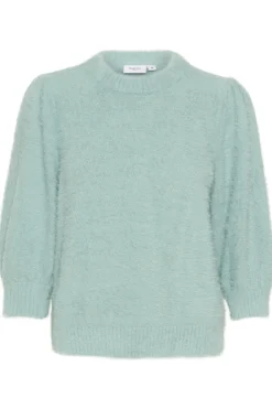 BanniSZ Fluffy Knit 3/4 Sleeves Pullover-