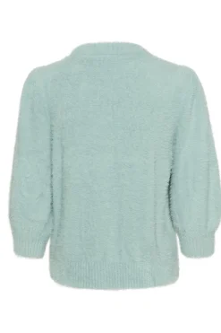 BanniSZ Fluffy Knit 3/4 Sleeves Pullover-