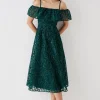 Bardot Overlayer Midi Dress