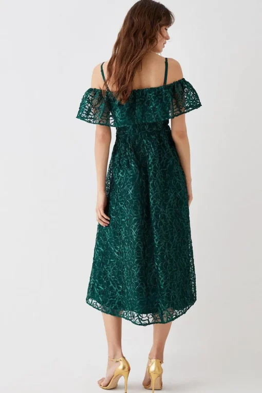 Bardot Overlayer Midi Dress