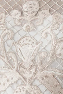Baroque Embellished Angel Sleeve Two In One Bridesmaid Dress