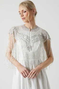 Baroque Embellished Bridal Cape