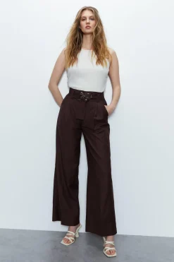Belt Detail Tailored Trouser