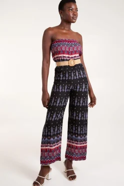 Belted Bandeau Jumpsuit