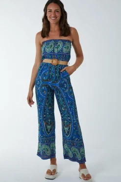 Belted Bandeau Jumpsuit