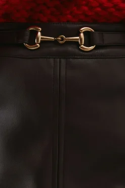 Belted Five Pocket Mini Skirt