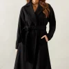 Belted Midi Wool Mix Midi Coat