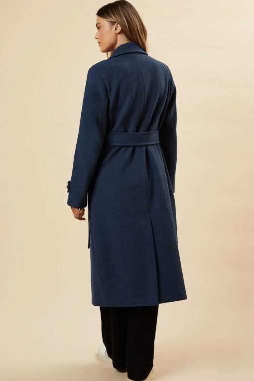 Belted Military Midi Coat