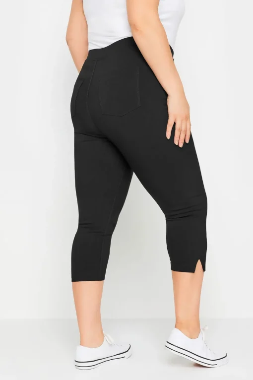 Bengaline Cropped Pull On Trousers