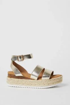 Bertie Chunky Double Strap Flatform Wedge Sandals