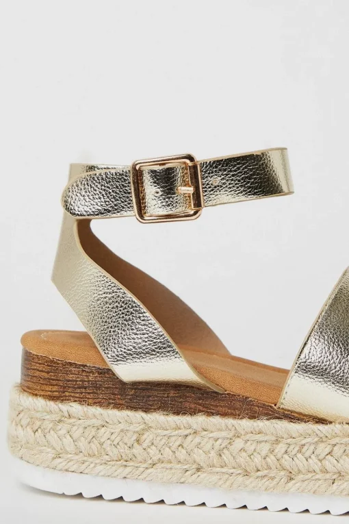 Bertie Chunky Double Strap Flatform Wedge Sandals