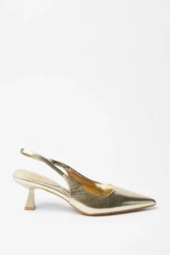 Bianca Pointed Kitten Heel Slingback Court Shoes