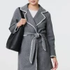 Blanket Stich Coat with Belt
