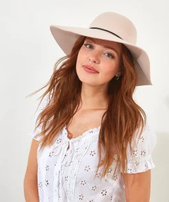 Boho Wool Plait Floppy Hat