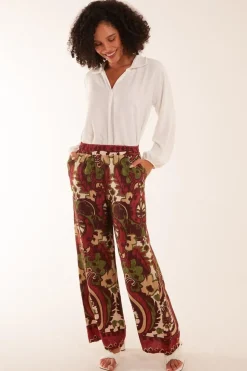 Border Design Printed Trousers